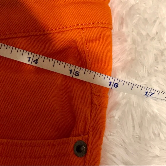 BRIGHT ORANGE DINAMIT SKINNY JEANS SIZE 11/12 - Picture 5 of 7